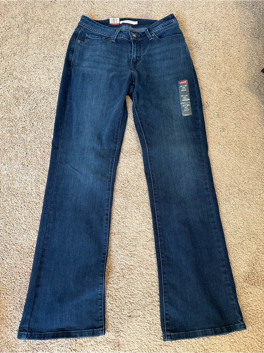 Levi’s Black Label 529 Women’s Curvy Mid Rise Bootcut Jeans Size W29/L32